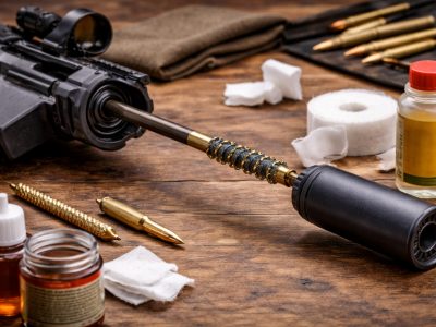 How to clean a rifled firearm for shooting